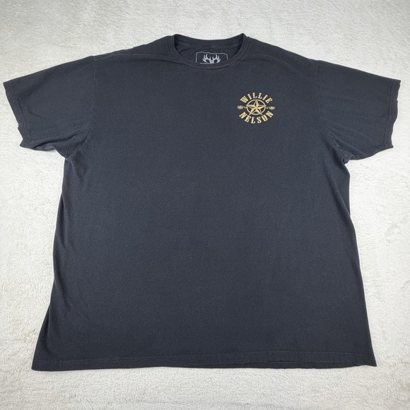 Willie Nelson - American Original Black T-Shirt Size 2XL Buck Wear Short Sleeve - Picture 2 of 12